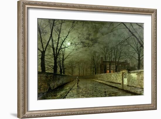 Silver Moonlight, 1880-John Atkinson Grimshaw-Framed Giclee Print