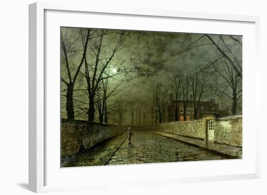 Silver Moonlight, 1880-John Atkinson Grimshaw-Framed Giclee Print