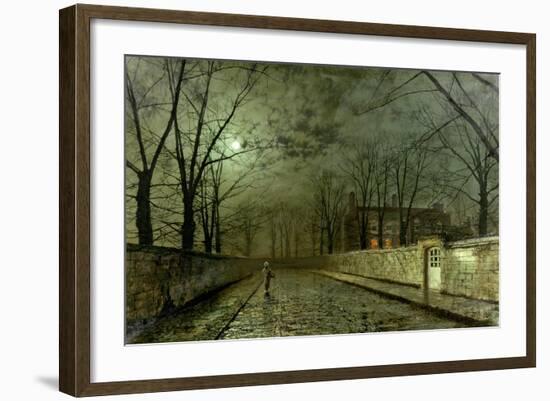 Silver Moonlight, 1880-John Atkinson Grimshaw-Framed Giclee Print