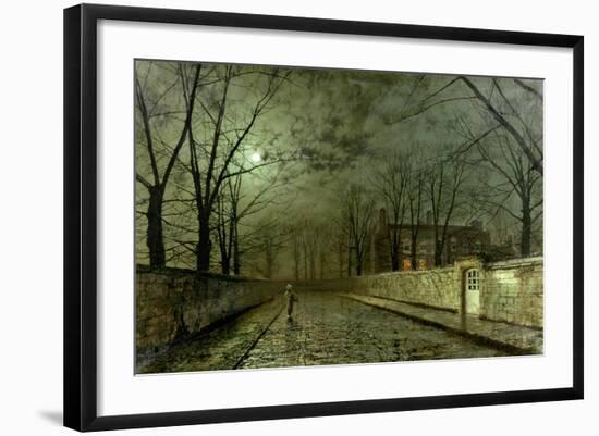 Silver Moonlight, 1880-John Atkinson Grimshaw-Framed Giclee Print