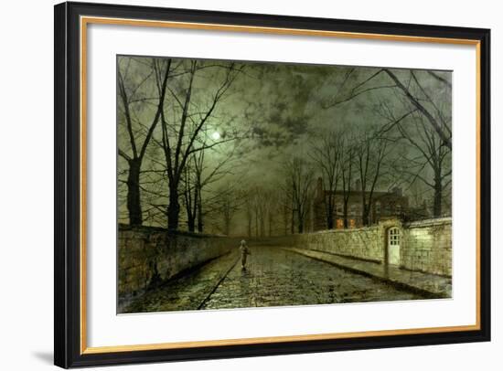 Silver Moonlight, 1880-John Atkinson Grimshaw-Framed Giclee Print