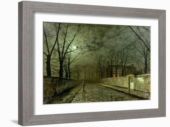 Silver Moonlight, 1880-John Atkinson Grimshaw-Framed Giclee Print