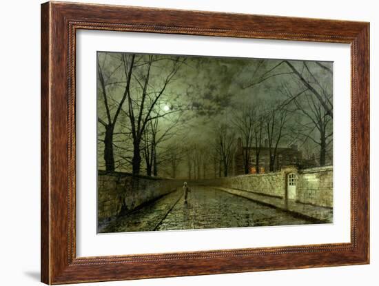 Silver Moonlight, 1880-John Atkinson Grimshaw-Framed Giclee Print