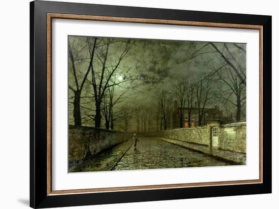 Silver Moonlight, 1880-John Atkinson Grimshaw-Framed Giclee Print