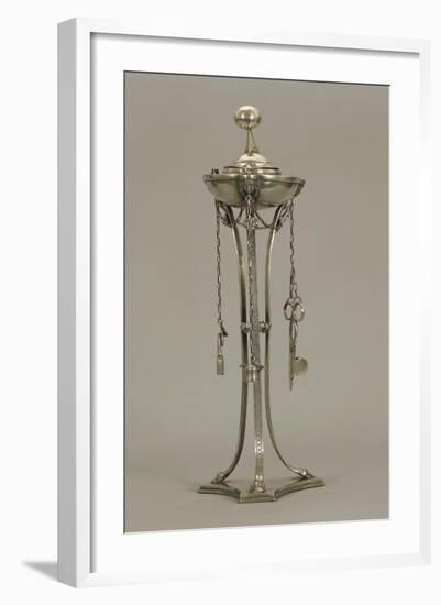 Silver Oil Lamp with Snuffers and Probe-null-Framed Giclee Print