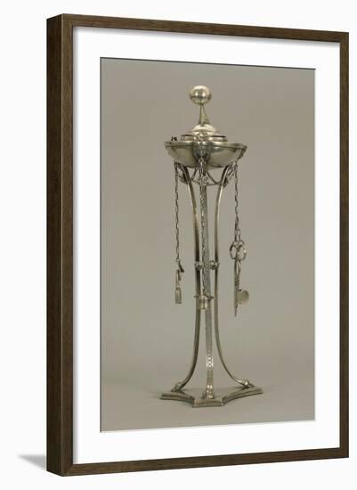 Silver Oil Lamp with Snuffers and Probe-null-Framed Giclee Print