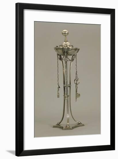 Silver Oil Lamp with Snuffers and Probe-null-Framed Giclee Print
