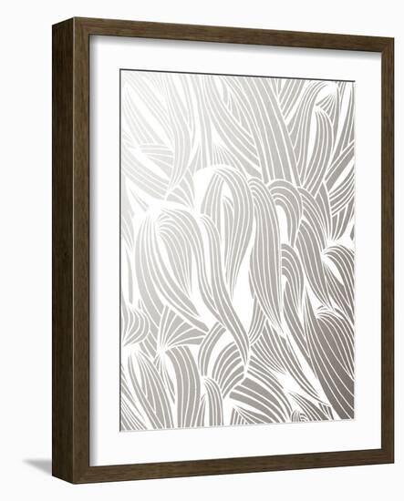 Silver Organic Pattern-Cat Coquillette-Framed Giclee Print