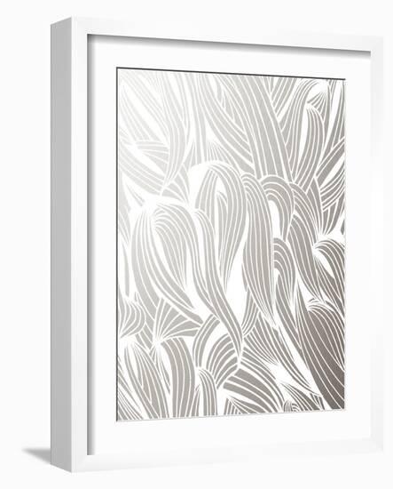 Silver Organic Pattern-Cat Coquillette-Framed Giclee Print