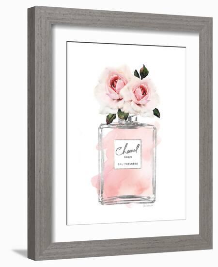 Silver Perfume & Flowers I-Amanda Greenwood-Framed Art Print