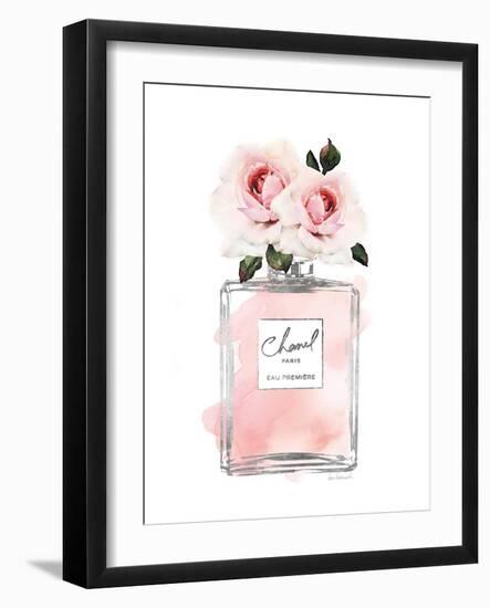 Silver Perfume & Flowers I-Amanda Greenwood-Framed Art Print