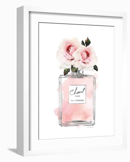 Silver Perfume & Flowers I-Amanda Greenwood-Framed Art Print