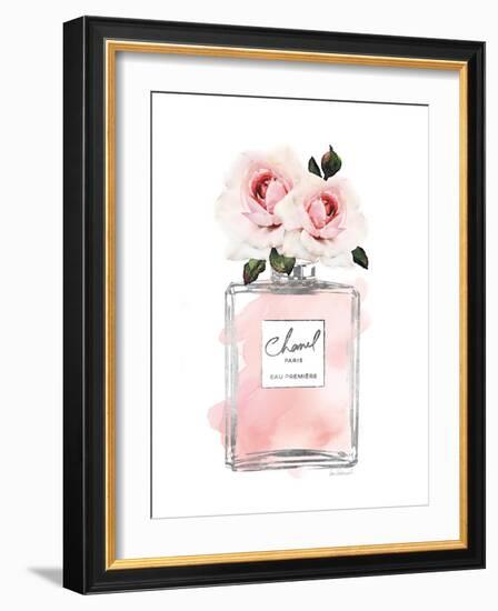 Silver Perfume & Flowers I-Amanda Greenwood-Framed Art Print