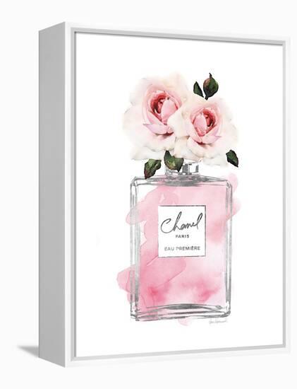 Silver Perfume & Flowers III-Amanda Greenwood-Framed Stretched Canvas