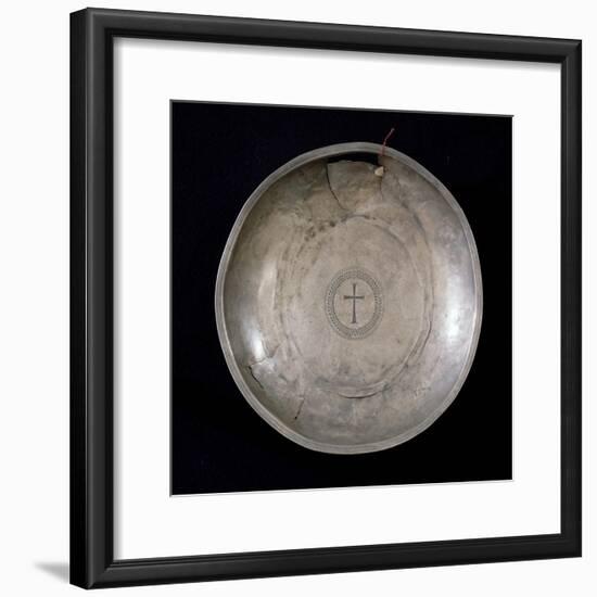 Silver Plate from the Canoscio Hoard, Perugia, Umbria, Italy-null-Framed Giclee Print