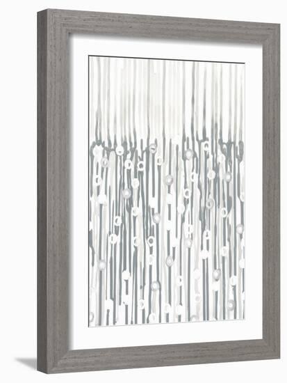 Silver Rain I-Vanna Lam-Framed Art Print