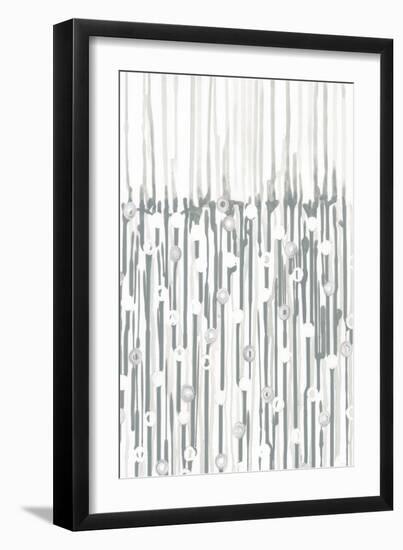 Silver Rain II-Vanna Lam-Framed Art Print