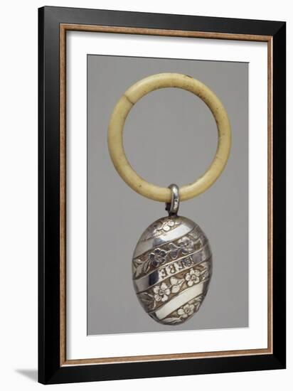 Silver Rattle, France, Late 19th Century-null-Framed Giclee Print