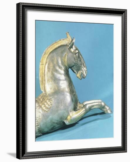 Silver Rython with Protome in Shape of Horse-null-Framed Giclee Print