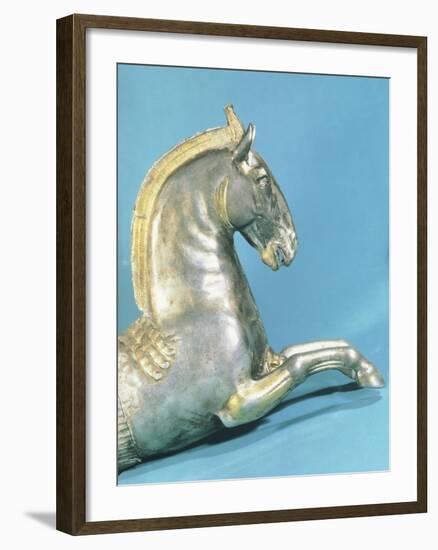 Silver Rython with Protome in Shape of Horse-null-Framed Giclee Print