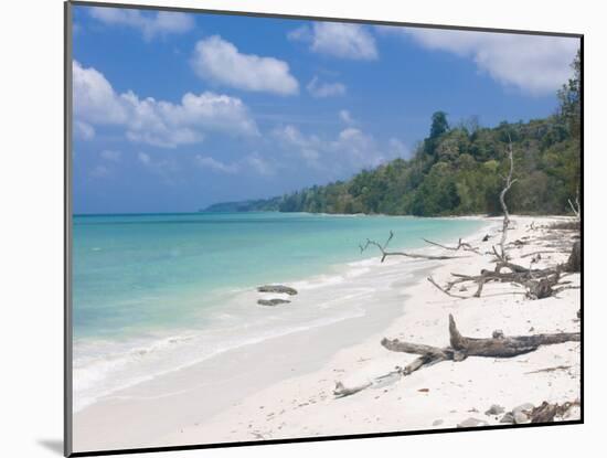 Silver Sand Beach with Turquoise Sea, Havelock Island, Andaman Islands, India, Indian Ocean, Asia-Michael Runkel-Mounted Photographic Print