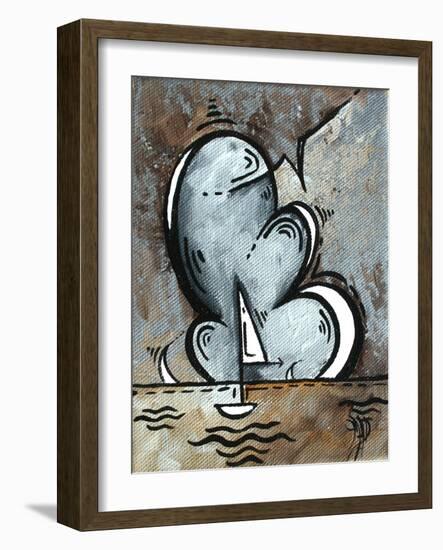 Silver Sea II-Megan Aroon Duncanson-Framed Art Print