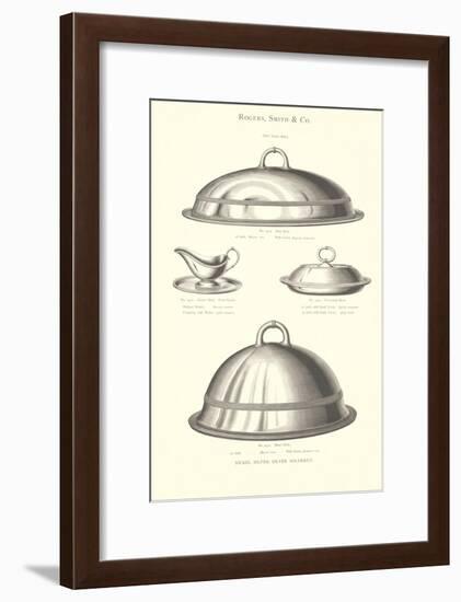 Silver Serving Accessories-null-Framed Art Print