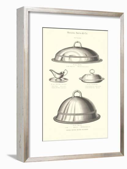 Silver Serving Accessories-null-Framed Art Print