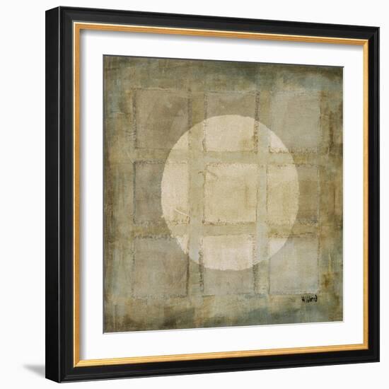 Silver Shapes II-Randy Hibberd-Framed Art Print