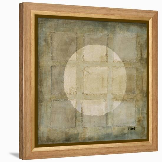 Silver Shapes II-Randy Hibberd-Framed Stretched Canvas