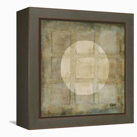 Silver Shapes II-Randy Hibberd-Framed Stretched Canvas