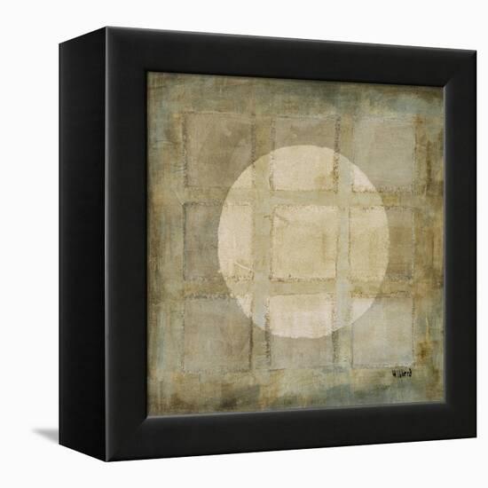 Silver Shapes II-Randy Hibberd-Framed Stretched Canvas