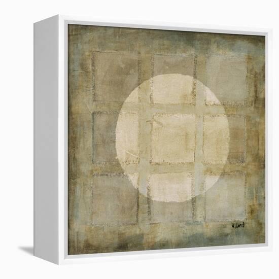 Silver Shapes II-Randy Hibberd-Framed Stretched Canvas