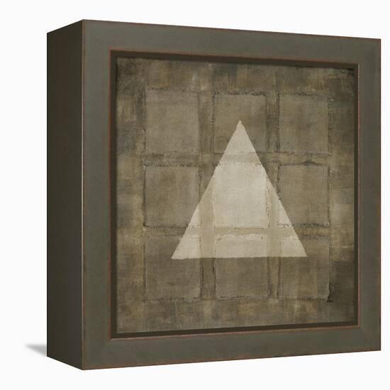 Silver Shapes III-Randy Hibberd-Framed Stretched Canvas