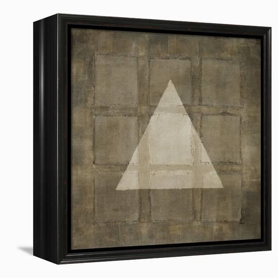 Silver Shapes III-Randy Hibberd-Framed Stretched Canvas