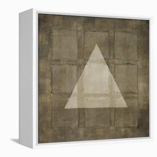 Silver Shapes III-Randy Hibberd-Framed Stretched Canvas