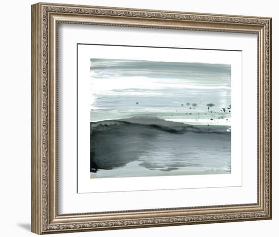 Silver Silence: Dappled Shore-Joan Davis-Framed Art Print