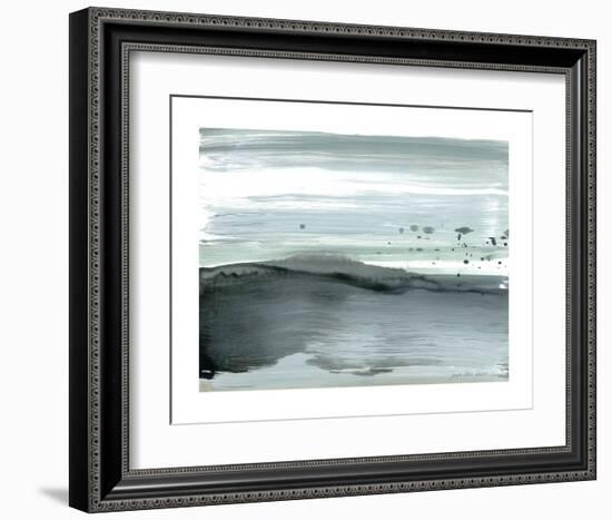 Silver Silence: Dappled Shore-Joan Davis-Framed Art Print