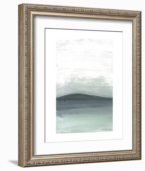 Silver Silence: The Mountain-Joan Davis-Framed Art Print