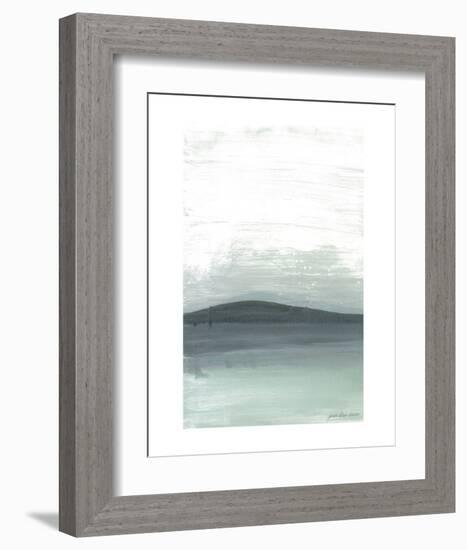 Silver Silence: The Mountain-Joan Davis-Framed Art Print