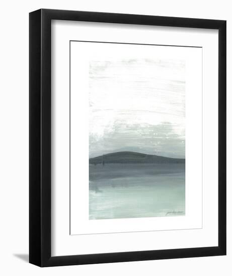 Silver Silence: The Mountain-Joan Davis-Framed Art Print