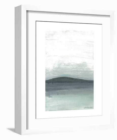 Silver Silence: The Mountain-Joan Davis-Framed Art Print