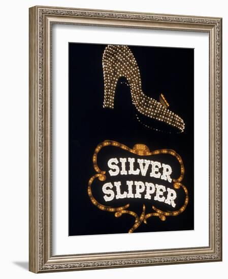 Silver Slipper Sign in Las Vegas-Loomis Dean-Framed Photographic Print