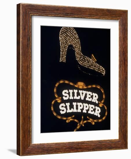 Silver Slipper Sign in Las Vegas-Loomis Dean-Framed Photographic Print