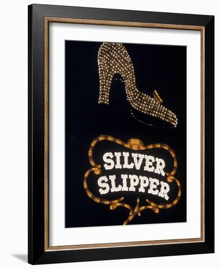 Silver Slipper Sign in Las Vegas-Loomis Dean-Framed Photographic Print