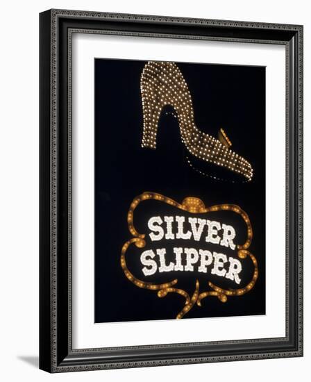 Silver Slipper Sign in Las Vegas-Loomis Dean-Framed Photographic Print