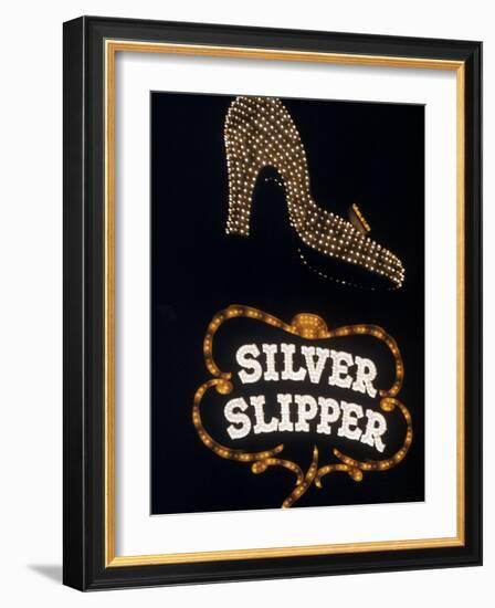 Silver Slipper Sign in Las Vegas-Loomis Dean-Framed Photographic Print