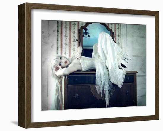 Silver Slither-Winter Wolf Studios-Framed Photographic Print