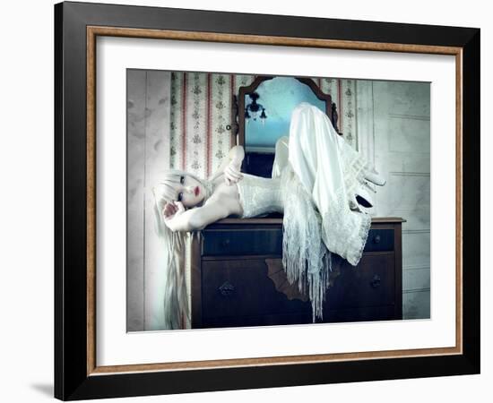 Silver Slither-Winter Wolf Studios-Framed Photographic Print