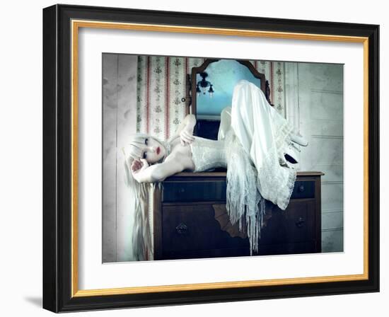 Silver Slither-Winter Wolf Studios-Framed Photographic Print